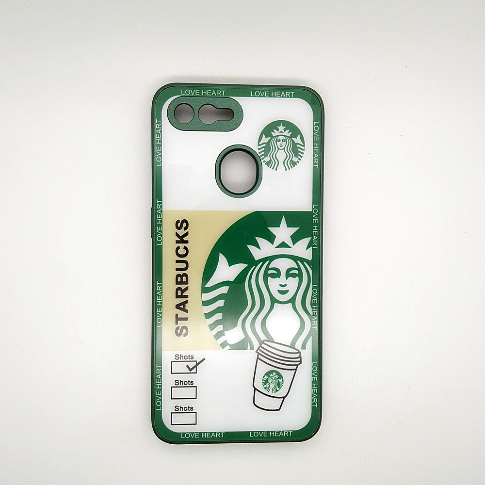 Starbucks Back Cover Hard Shel PC Case For OPPO F9 / F9 Pro
