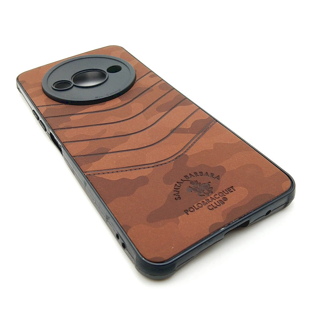 Redmi A3 POLO clothe texture case velvet Back Cover Brown