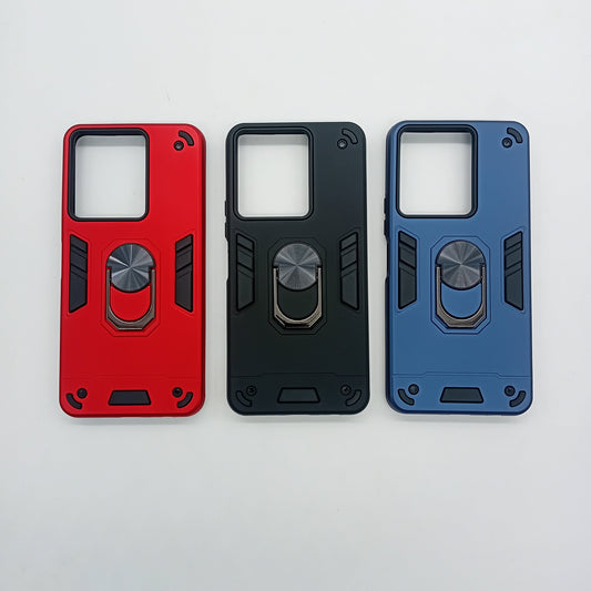 Vivo Y36 Hard PC Shockproof Case with Ring Holder - Slim Back Cover