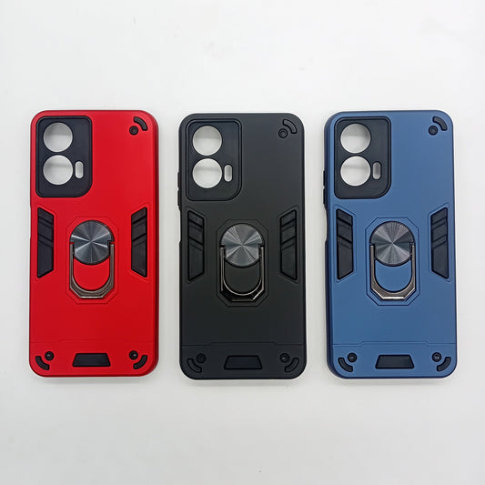 Motorola G35 Shockproof Hard PC Case with Ring Holder