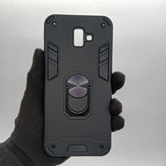 Samsung J6 Plus Hard PC Shockproof Slim Case with Ring Holder