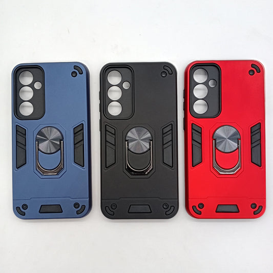 Samsung S23 FE Hard PC Case: Shockproof Slim Cover with Ring Holder
