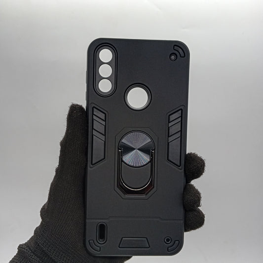 Motorola E7 Hard PC Slim Shockproof Case with Ring Holder