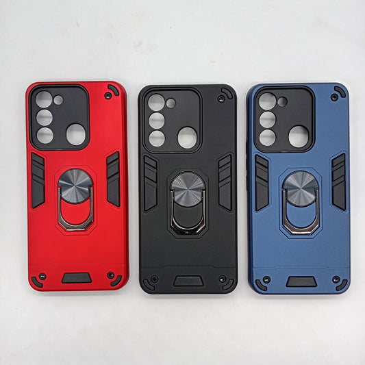 Tecno Spark 8C Hard PC Case with Ring Holder, Shockproof Slim Cover