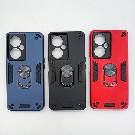OPPO Nord CE3 Lite Hard Case with Ring Holder - Shockproof Slim Cover