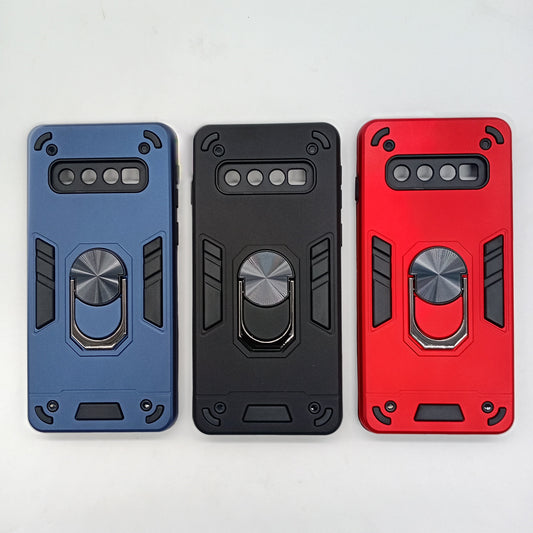 Samsung S10 Hard PC Shockproof Slim Ring Holder Case