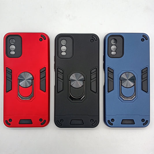 Nokia C32 Hard PC Shockproof Case with Ring Holder