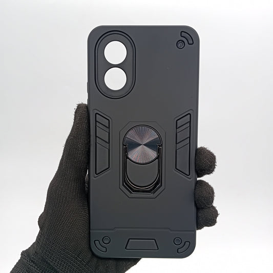 OPPO A38 Shockproof Hard PC Case with Ring Holder Kickstand