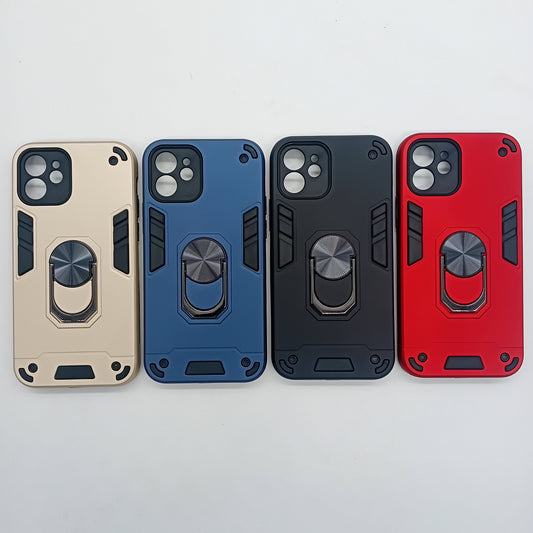 iPhone 12 Shockproof Hard Case w/ Ring Holder Slim Cover