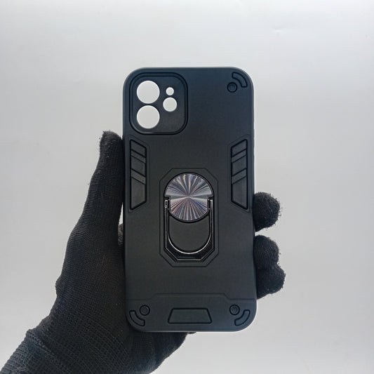 iPhone 12 Shockproof Hard Case w/ Ring Holder Slim Cover