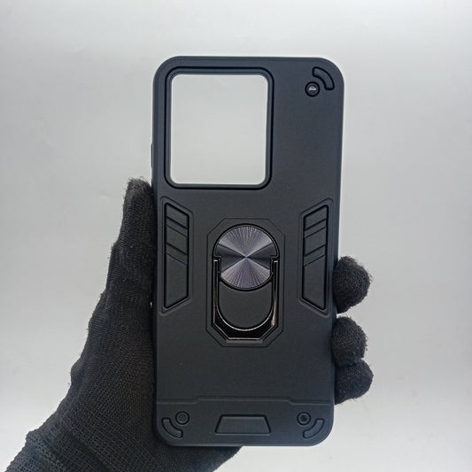 ZTE Blade A54 Hard PC Case - Shockproof Ring Holder Slim Cover