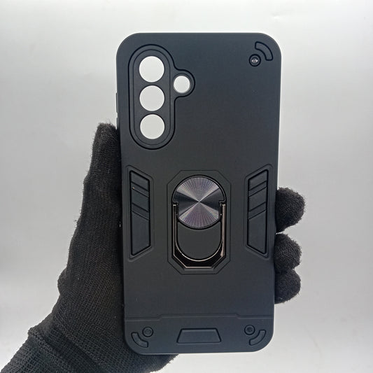 Samsung A17 Case, Shockproof Hard PC Cover with Ring Holder