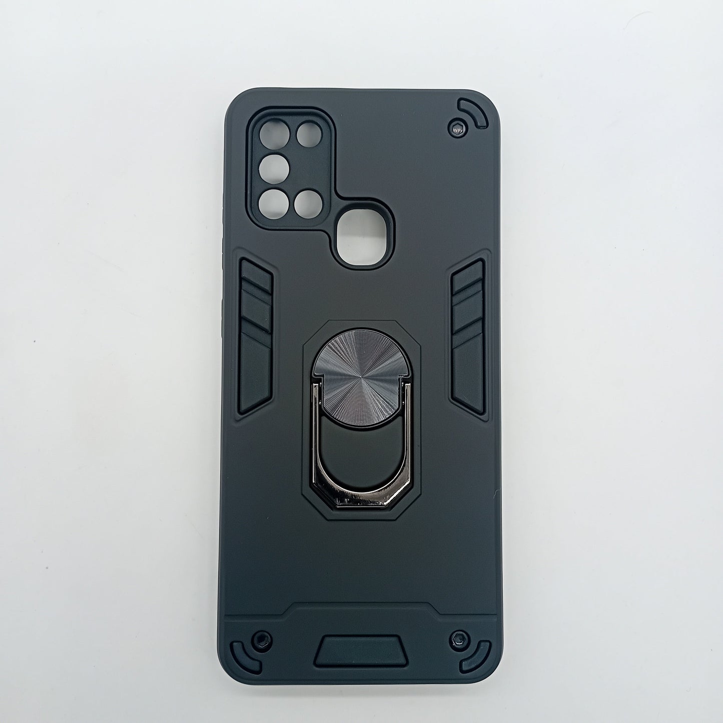 Samsung A21s Hard PC Case with Ring Holder - Shockproof Slim Cover
