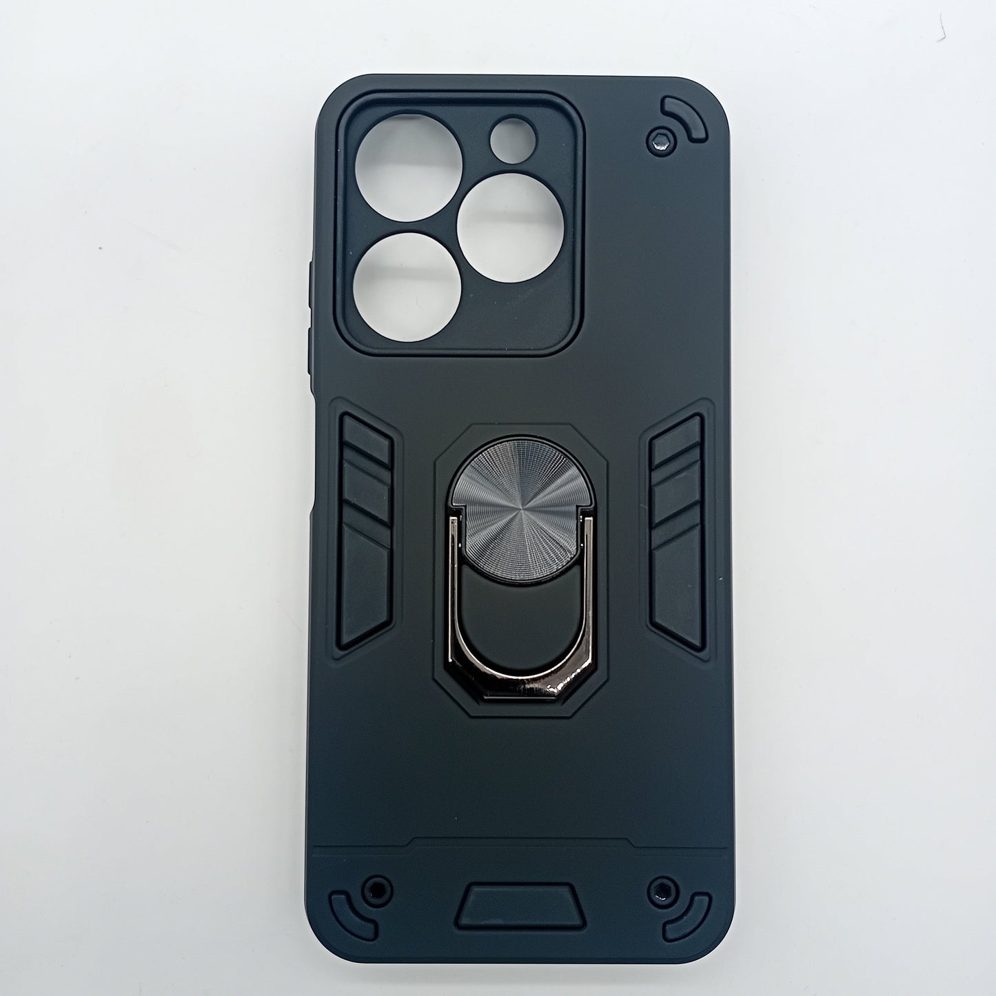itel A50 Hard PC Case w/ Ring Holder, Shockproof Slim Back Cover