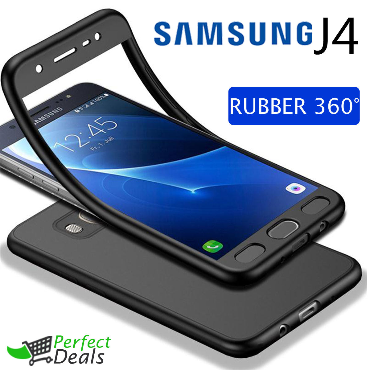 Rubber 360° TPU Case for Samsung J4
