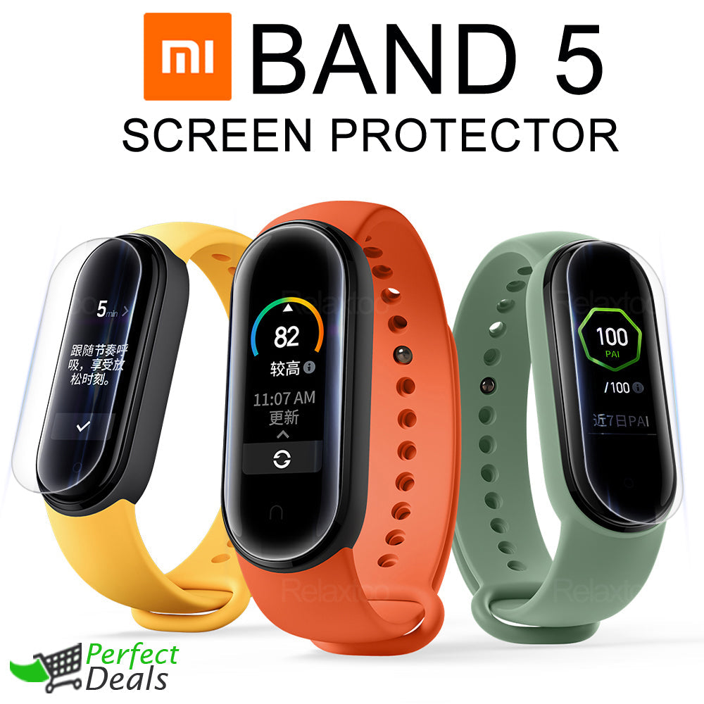 Perfect Mi Band 5 Matte Screen Protector Soft TPU Hydrogel Film Anti-Scratch Soft for Xiaomi Mi band 4 and Mi Band 5 Screen Protectors Film Not Tempered Glass