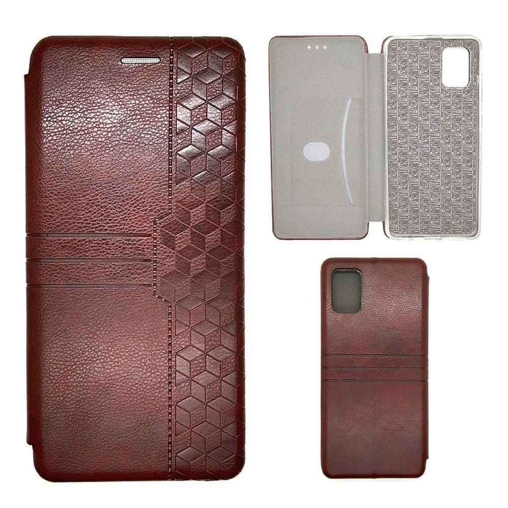 Samsung A51 Leather Pouch Case Premium Leather texture full cover