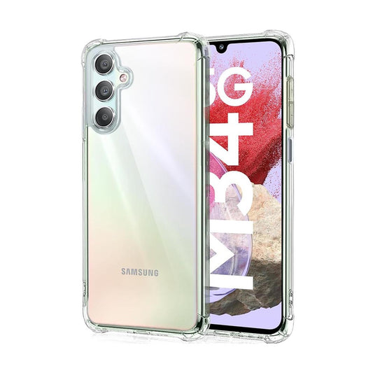 AntiShock Clear Back Cover Soft Silicone TPU Bumper case for Samsung M34