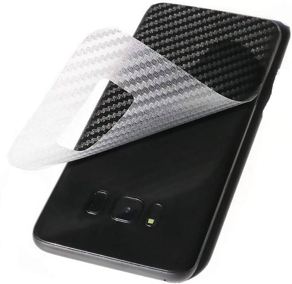 Samsung S8 carbon Back Clear Skin Sticker