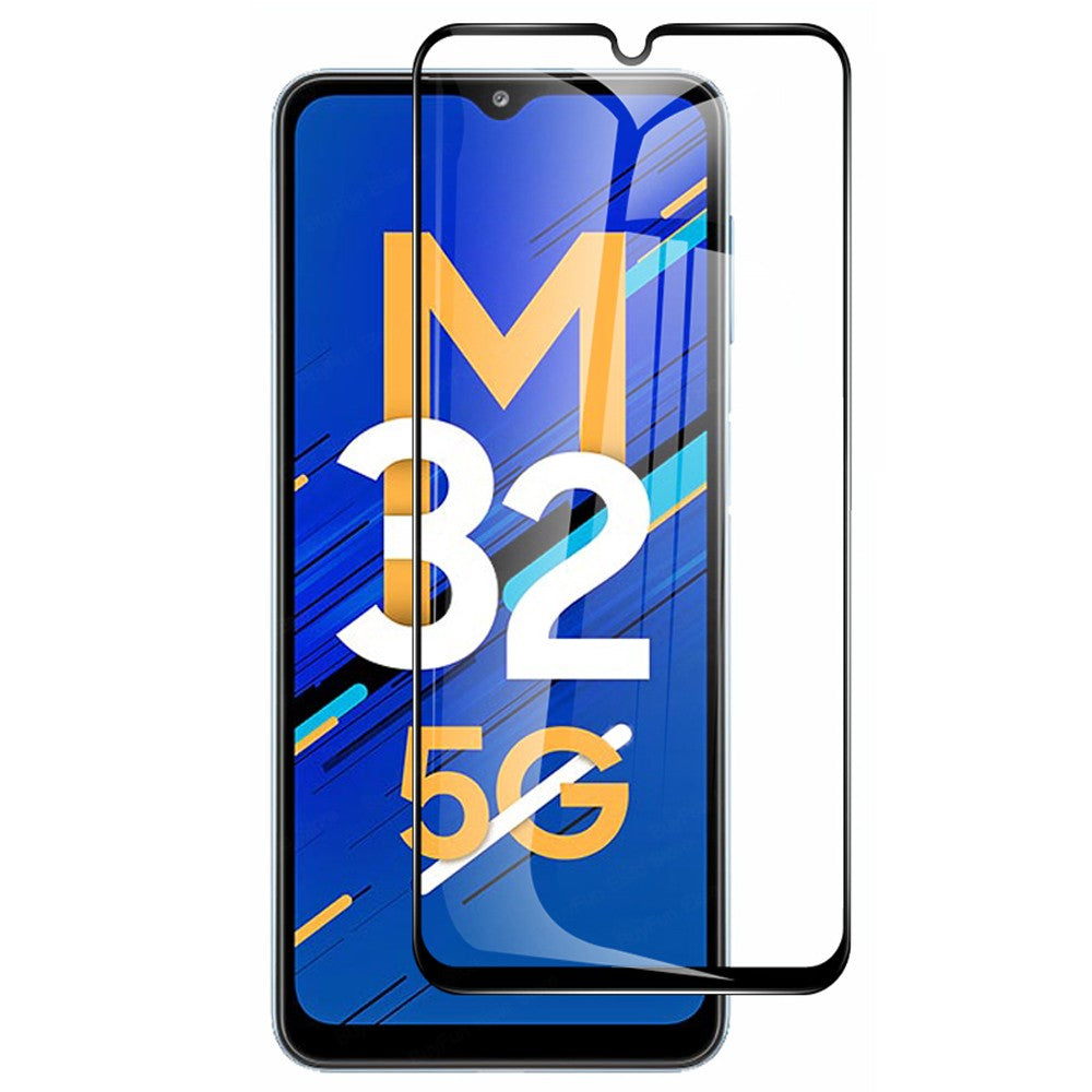 Combo Pack of Tempered Glass Screen Protector, Carbon Fiber Back Sticker, Camera lens Clear Glass Bundel for Samsung M32 5G