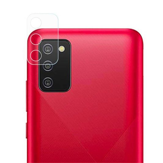 Combo Pack of Tempered Glass Screen Protector, Carbon Fiber Back Sticker, Camera lens Clear Glass Bundel for Samsung A02s / A03s / M02s
