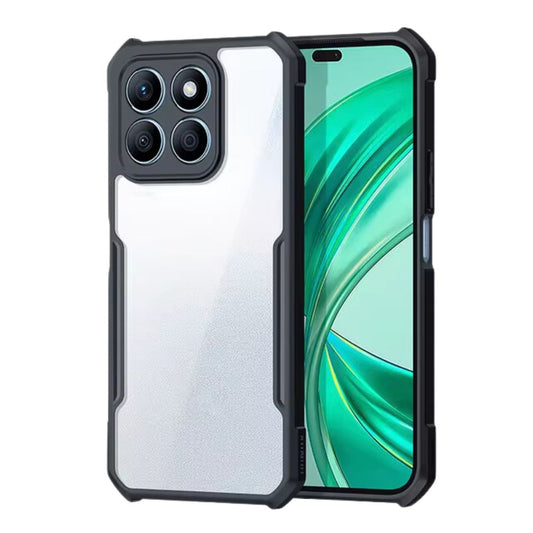 iPaky Honor X8b Shockproof Matte Black Border Camera lens Protection back cover Case