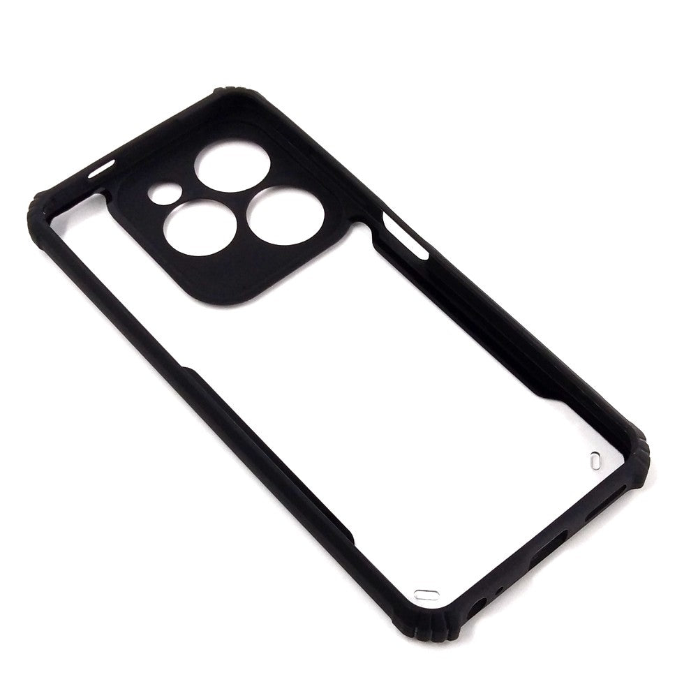 infinix Hot 40i case Matte Black Back Cover Soft Silicone TPU Bumper case