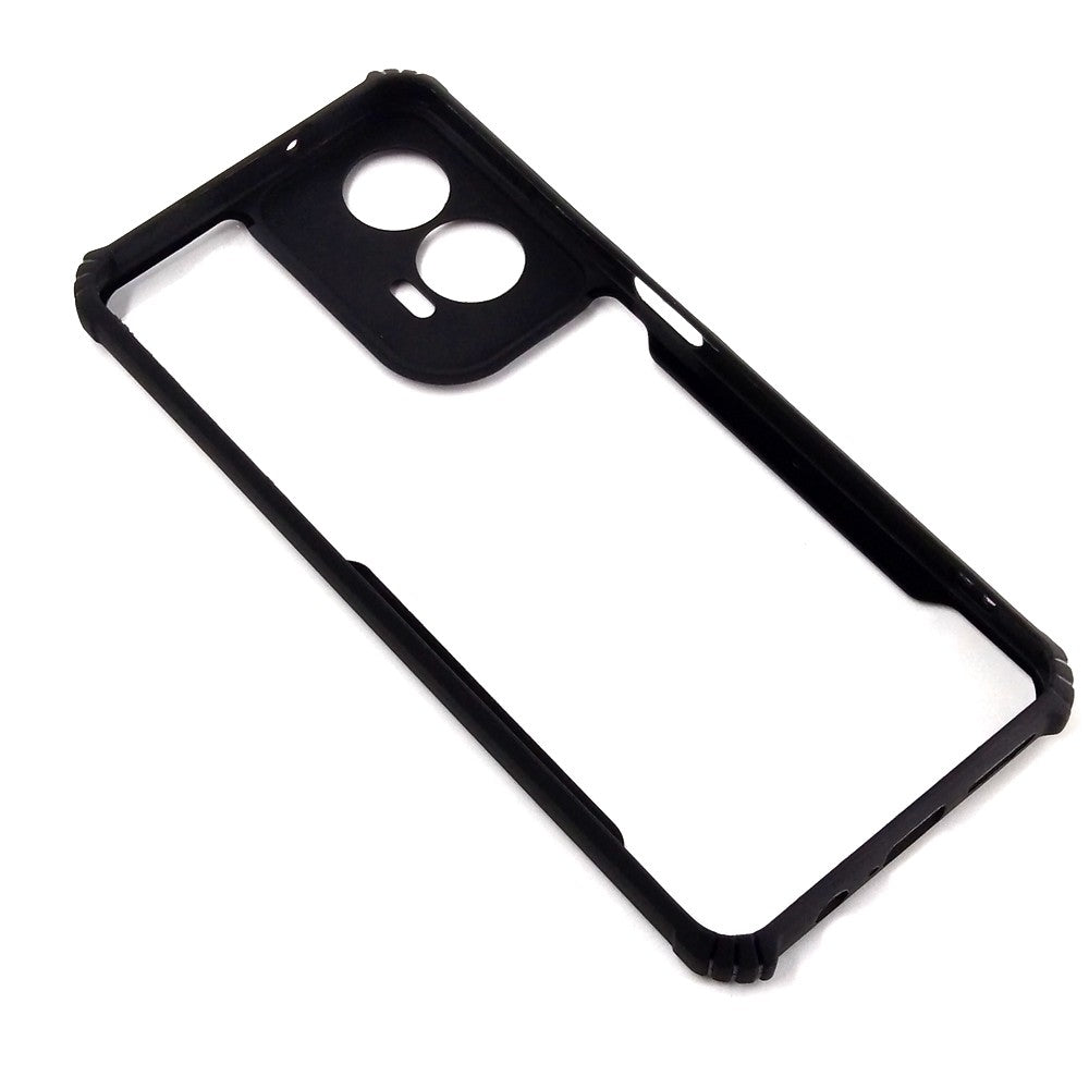 Motorola G35 case Matte Black Back Cover Soft Silicone TPU Bumper case
