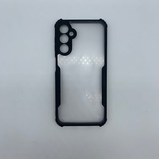 iPaky Samsung A24 Shockproof Matte Black Border Camera lens Protection back cover Case