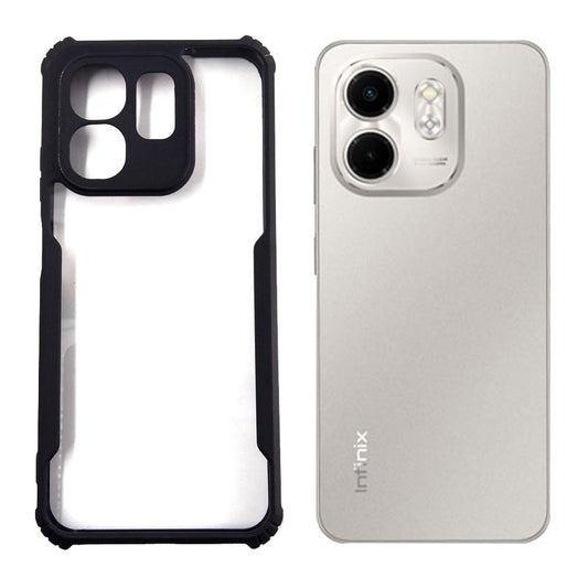 infinix Smart 9 case Matte Black Back Cover Soft Silicone TPU Bumper case