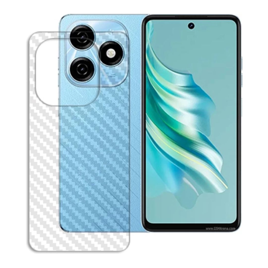 Tecno Spark 20 Carbon Back Clear Skin Sticker