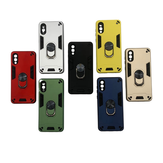 Samsung A02/M02 Shockproof Hard PC Case with Ring Holder Slim Cover