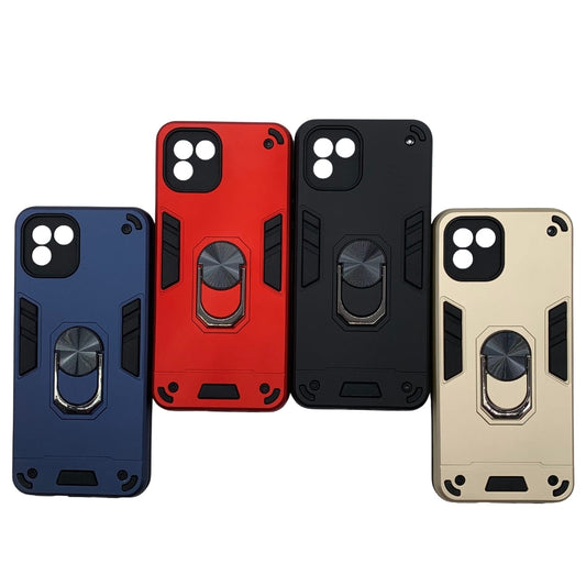 Samsung A03 Hard PC Case with Ring Holder - Shockproof Slim Cover
