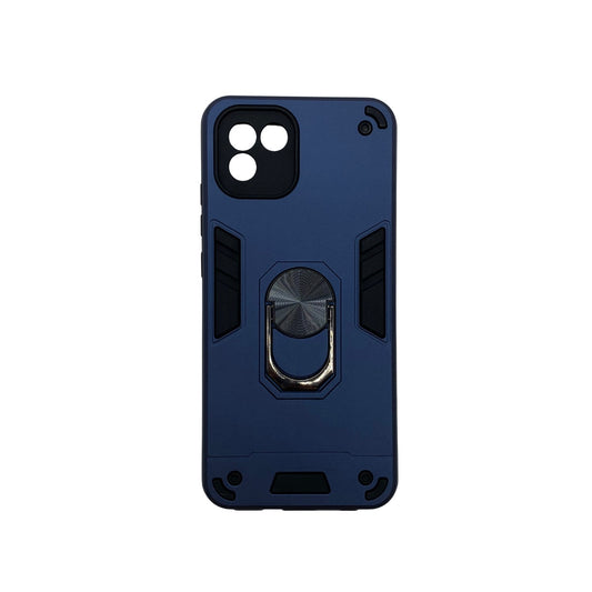Samsung A03 Hard PC Case with Ring Holder - Shockproof Slim Cover