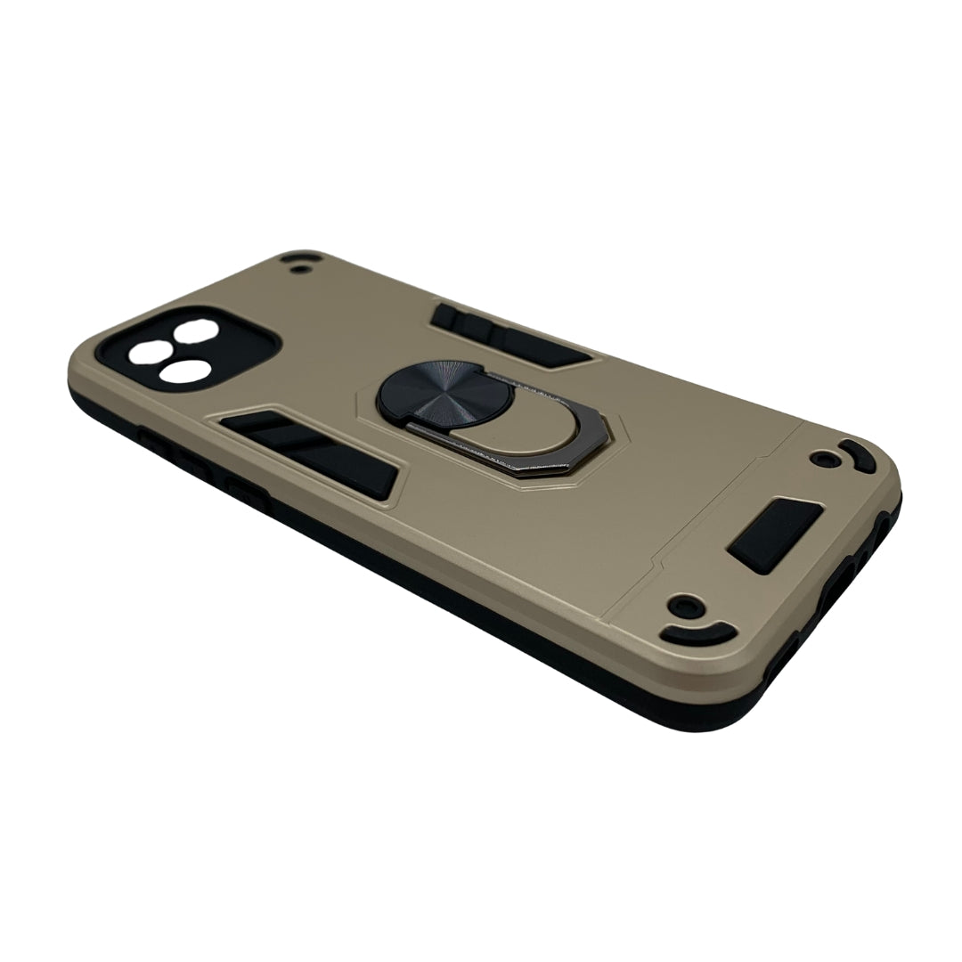 Samsung A03 Hard PC Case with Ring Holder - Shockproof Slim Cover