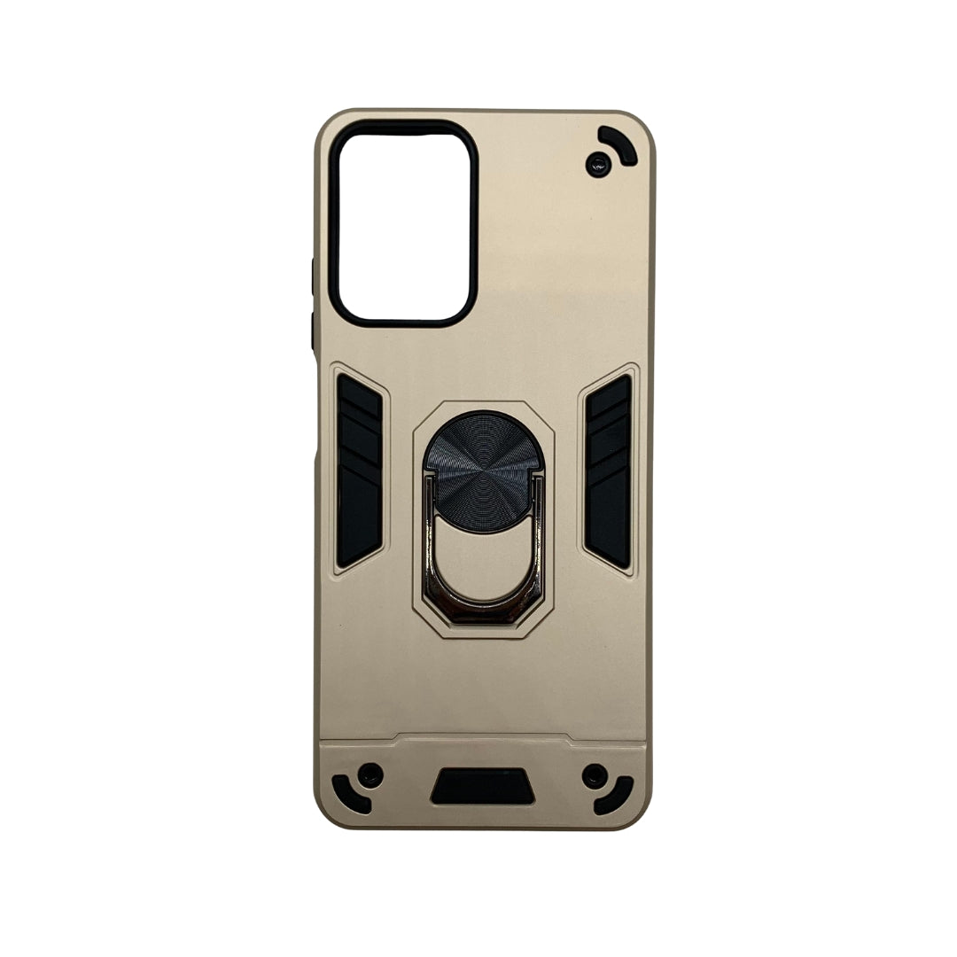 Moto G04 Hard PC Case with Ring Holder - Shockproof Slim Cover