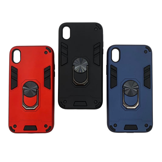 iPhone XR Hard Case with Ring Holder, Shockproof Slim Cover