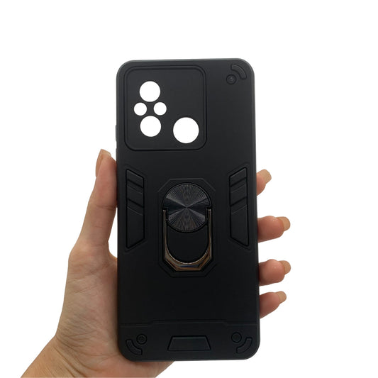 Redmi 12C Hard Shockproof Case w/ Ring Holder Slim Back Cover