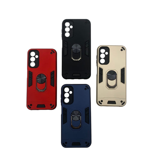 Samsung A14 Hard PC Case with Ring Holder - Shockproof Slim Cover