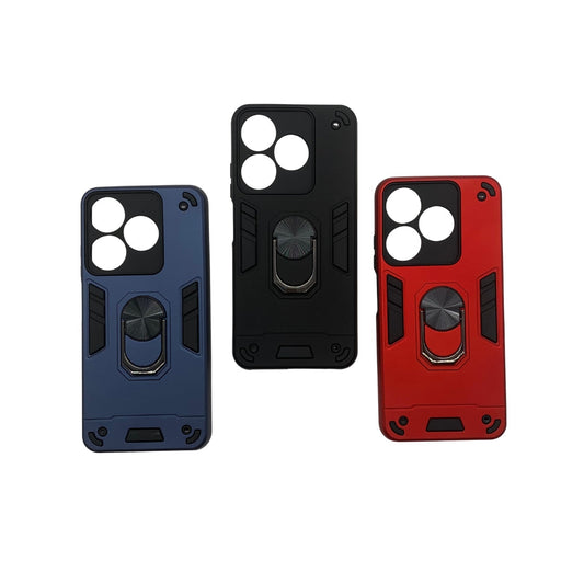 Tecno Spark 10 Hard PC Case with Ring Holder - Shockproof Slim Cover
