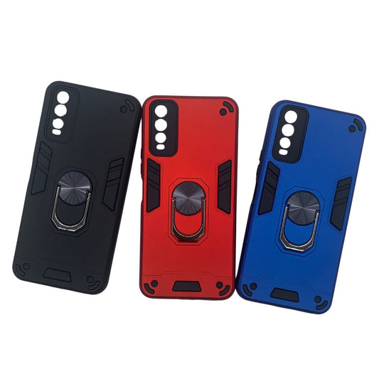 Vivo Y20 Hard PC Case with ring holder Shockproof Slim back Cover