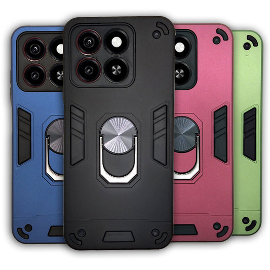 ZTE Blade A35 Hard PC Case with ring holder Shockproof Slim back Cover