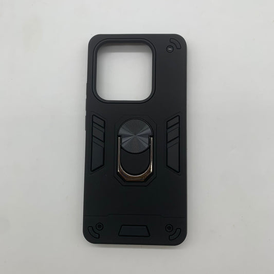Redmi Note 14 4G Hard PC Case: Shockproof Slim Cover with Ring Holder