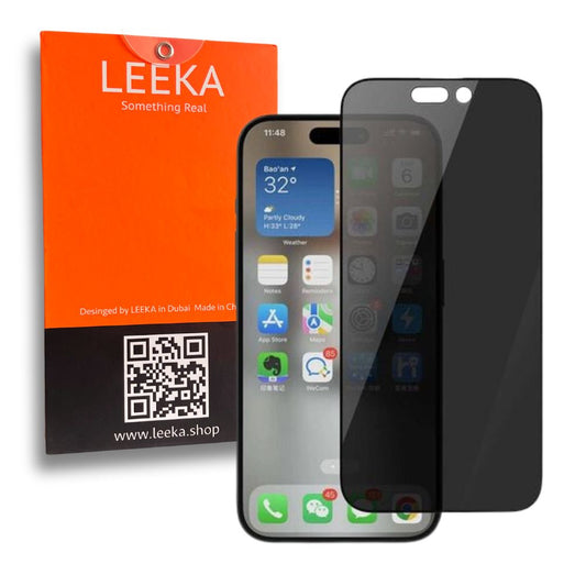 LEEKA Apple iPhone 16 Supreme Quality Anti-Spy Privacy Glass Screen Protector
