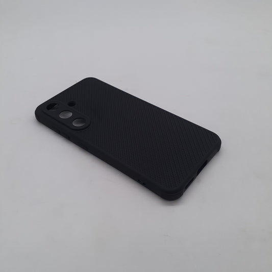 Samsung S25 Carbon Fiber texture Hard Rubber armour back cover shock-porof case