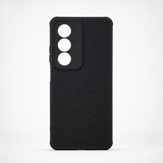 OPPO A3 Pro Carbon Fiber texture Hard Rubber armour back cover shock-porof case