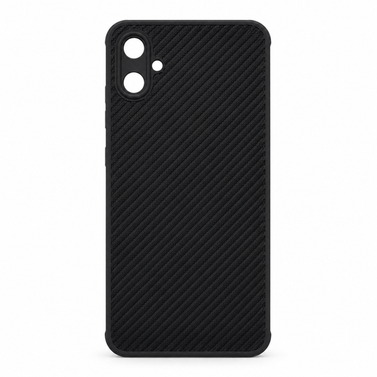 Samsung A05 Carbon Fiber texture Hard Rubber armour back cover shock-porof case
