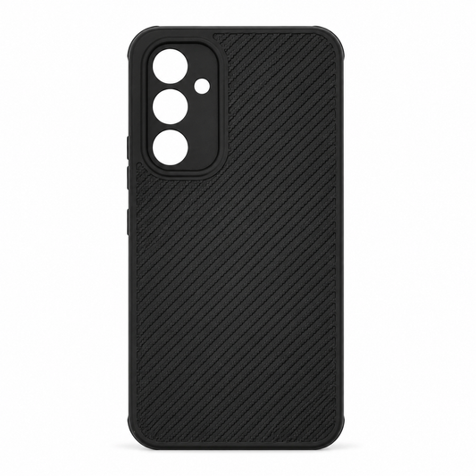 Samsung A54 Carbon Fiber texture Hard Rubber armour back cover shock-porof case