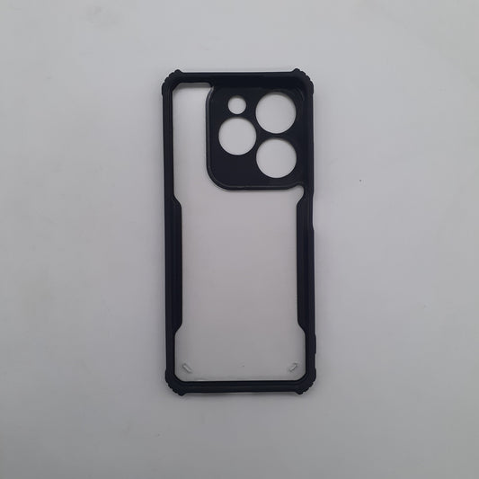 Infinix Smart 8 Plus iPAKY Hybrid Armor Case with Carbon Fiber Texture, Shockproof Edges, Enhanced Grip, and Precise Cutouts for Full Protection