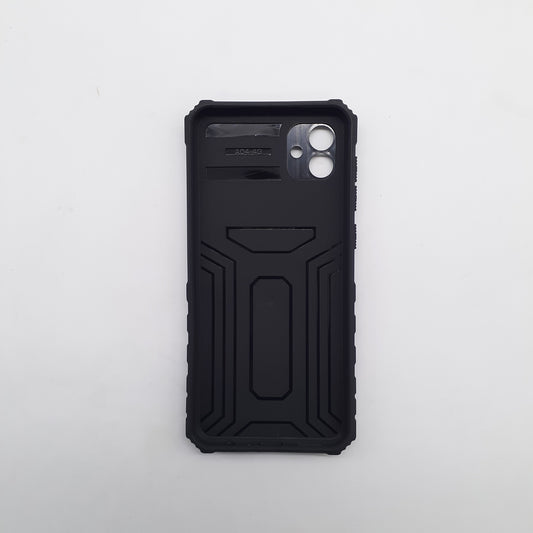 Samsung A04 Rugged Dual Layer Phone Case Slide Camera Cover Ring Holder Kickstand Shockproof Hybrid Protection